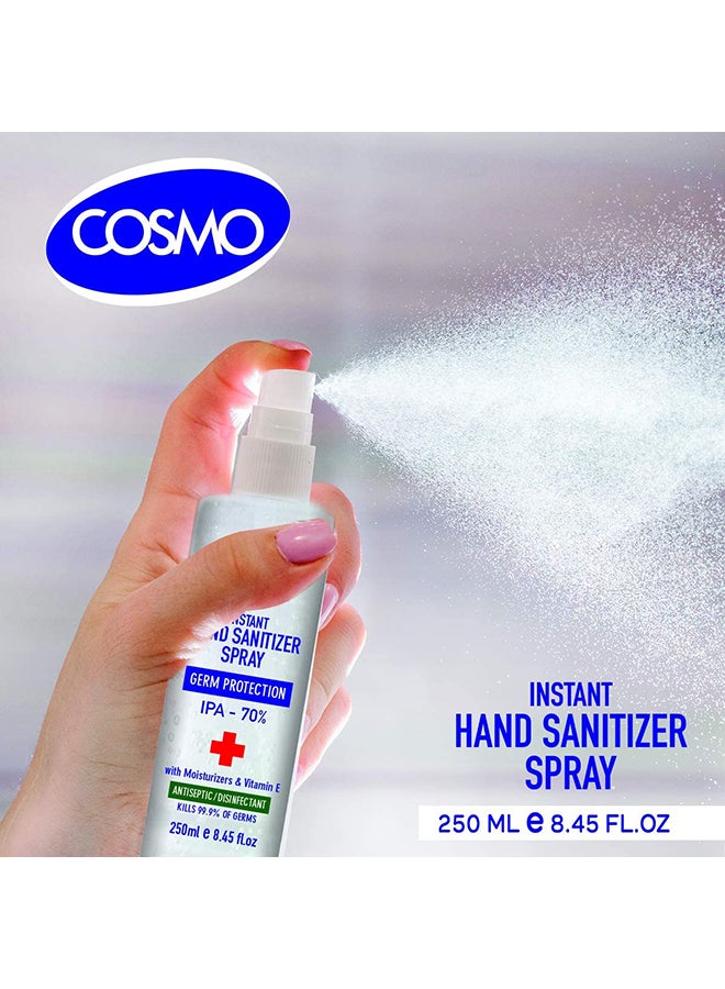 COSMO Instant Hand Sanitizer Antiseptic Pack of 12 Multicolour 250ml - Image 2