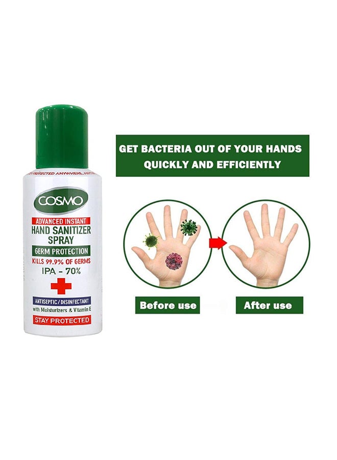 COSMO - Advanced Instant Hand Sanitizer Spray Pack of 10 Multicolour 150ml - Image 1