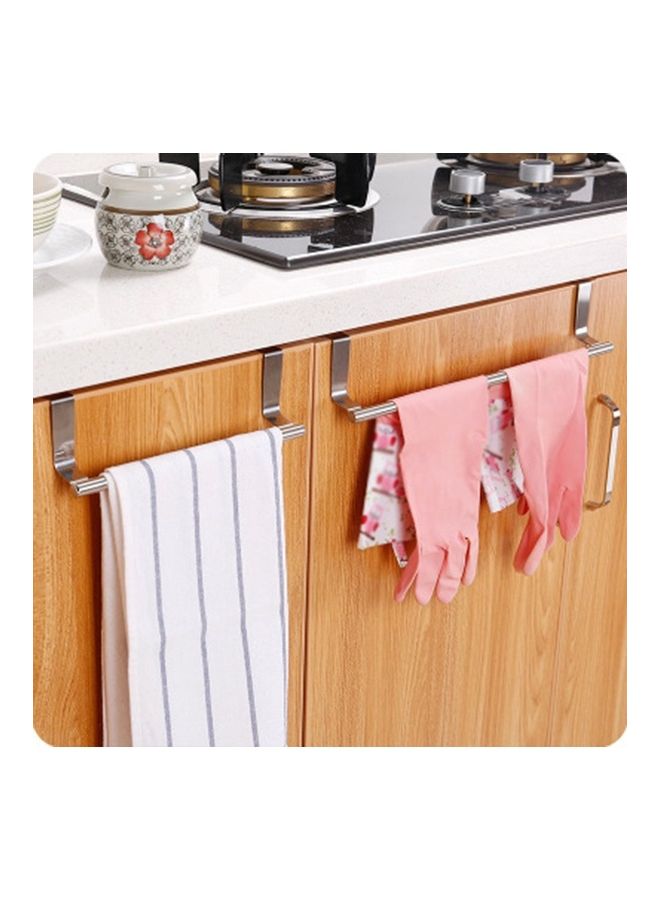 Kitchen Multi-Function Stainless Steel Single Bar Silver 36x6x3cm  - Image 3