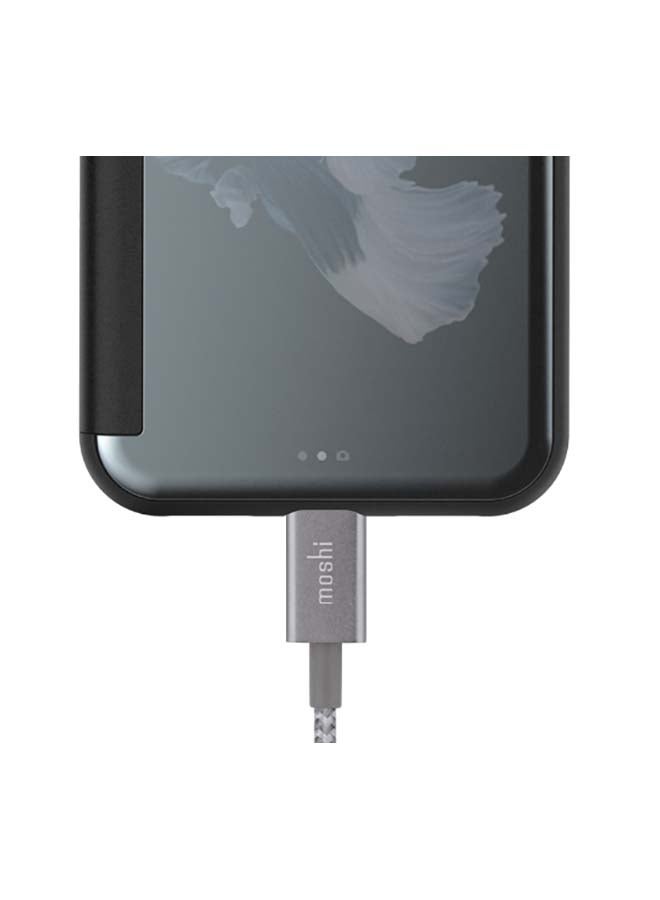 موشي غطاء حماية ستيلثكفر لهاتف أبل آيفون X جونميتال رمادي - Image 5