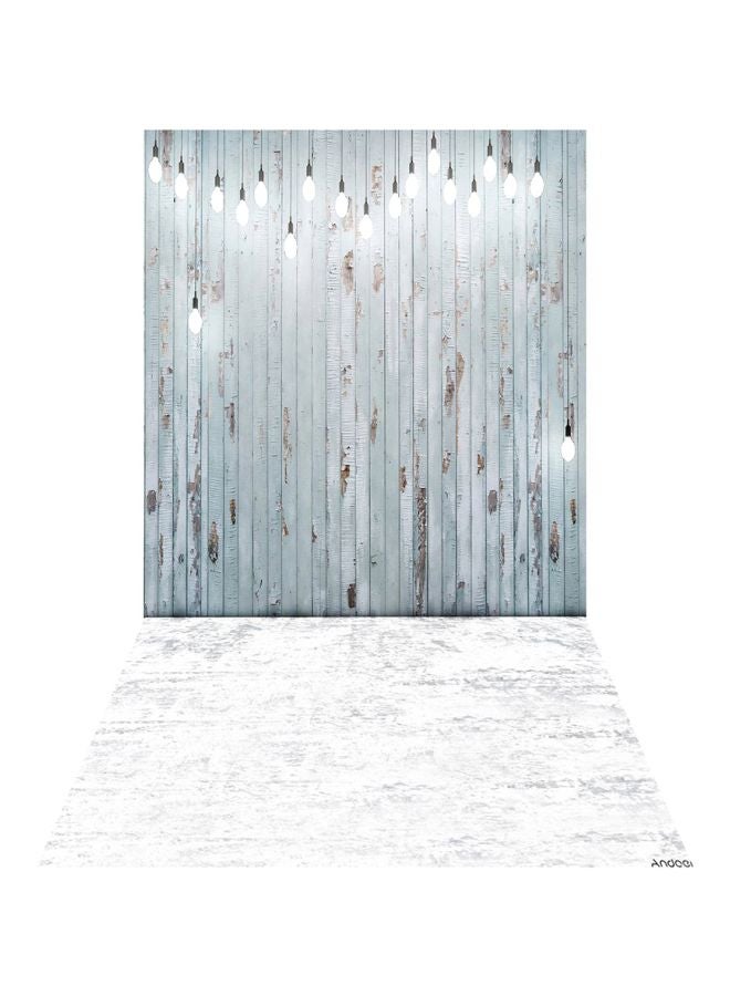 ANDOER - Wood Wall Picture Wedding Studio Background For Children Grey/White - Image 1