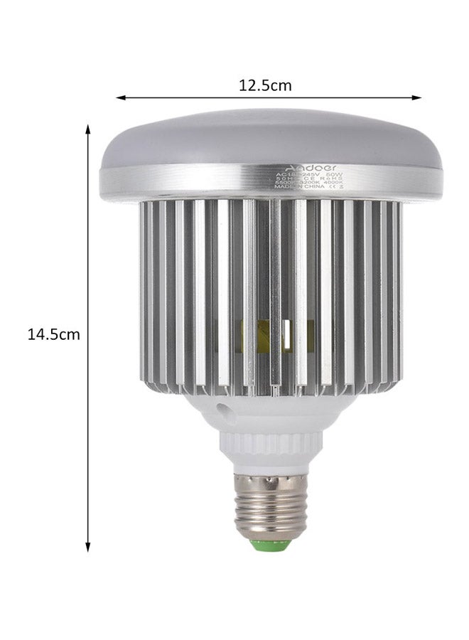 أندوير مصباح بلمبة LED مع جهاز تحكم عن بعد فضي/أبيض - Image 5