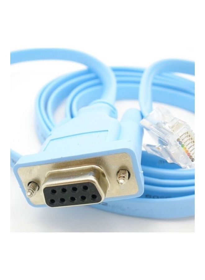 Generic - RJ45 To RS232 Network Cable Blue - Image 1