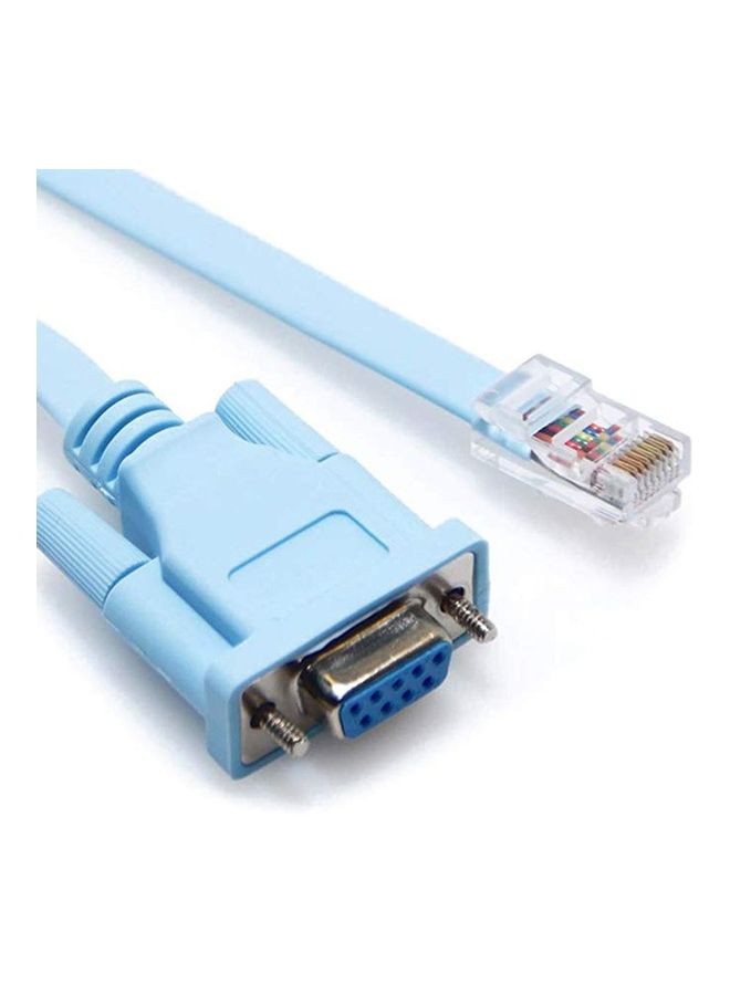 Generic - RJ45 To RS232 Network Cable Blue - Image 1