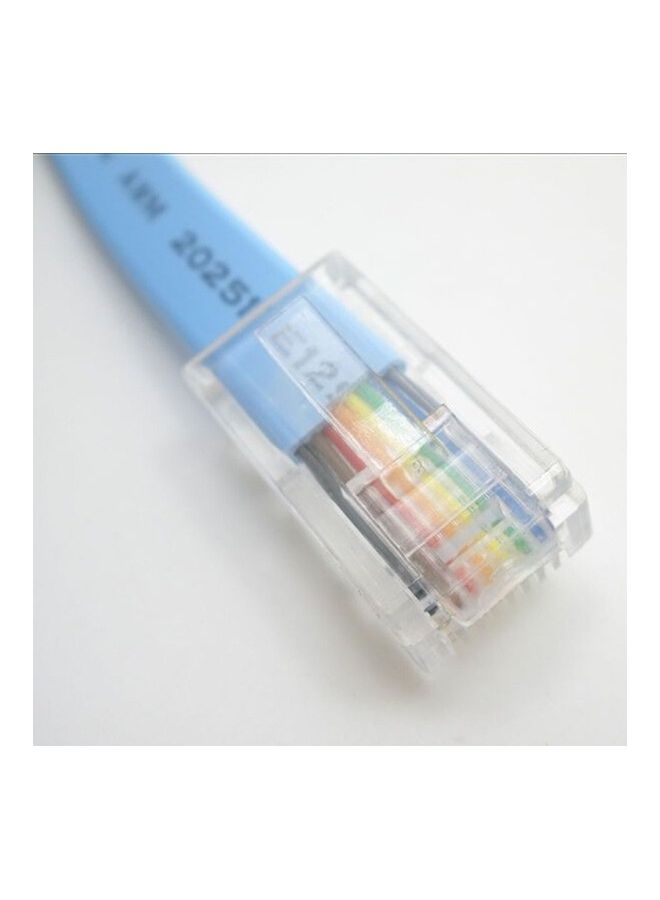 Generic - RJ45 To RS232 Network Cable Blue - Image 1