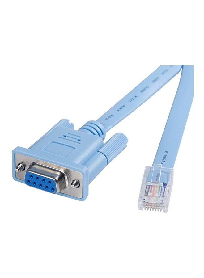 Generic - RJ45 To RS232 Network Cable Blue - Image 1