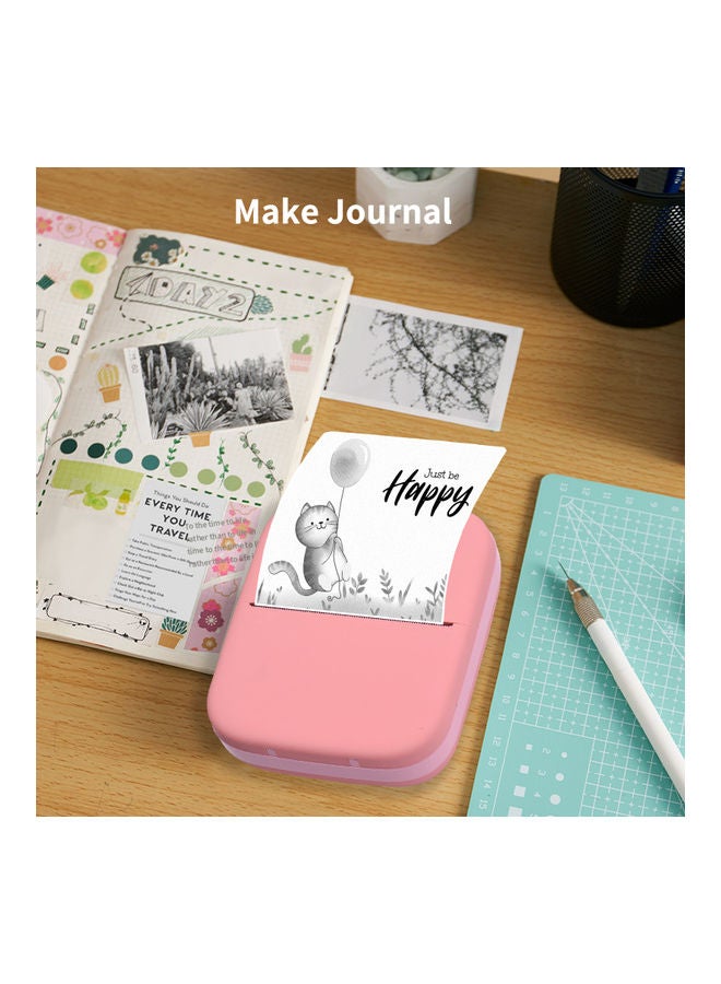 Portable Mini Pocket Printer Blue - Image 2