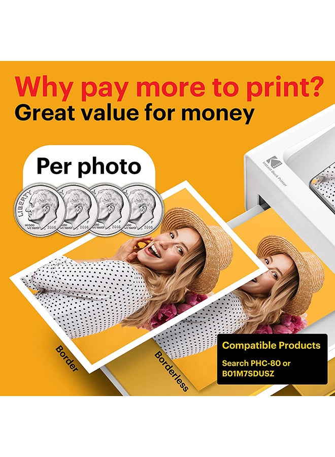 Kodak - Instant Photo Printer With Type-C Dock White - Image 1
