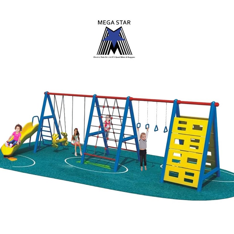 Megastar - Megastar Gymnation Multi Activities metal Playground For kids With Multi Activities - 668 cms 668X268X198cm - Image 1