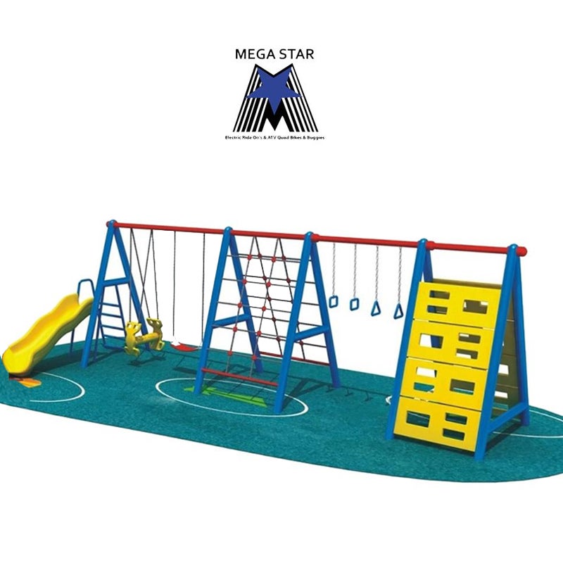 Megastar - Megastar Gymnation Multi Activities metal Playground For kids With Multi Activities - 668 cms 668X268X198cm - Image 1
