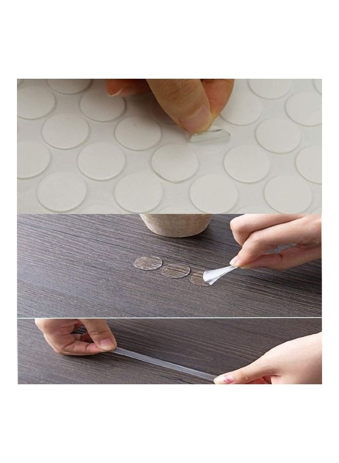 Removable Transparent Adhesive Putty, Double-Sided Reusable Transparent Nano Gel Mat For Wall, Metal, Glass, Ceramic And Wood - 70Pcs Multicolour - v1618232750/N46487915A_2