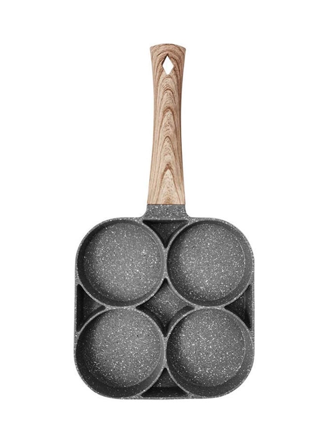 Non-Stick 4-Hole Omelet Pan Black 14inch - Image 1