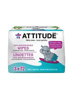 Attitude Eco Baby Wipes - 216 Wipes 