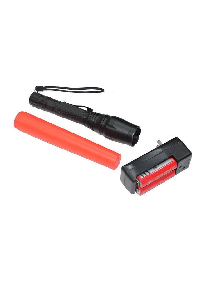 LED Torch Black 12x6x20cm - Image 1