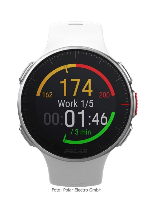 POLAR - Vantage V Waterproof Smart Watch White/Black - Image 1