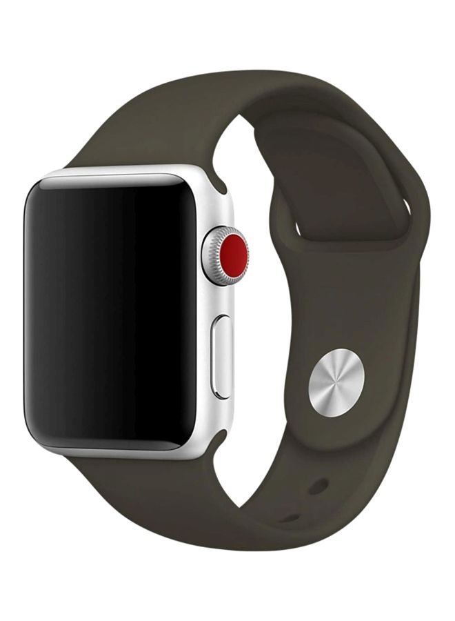 Apple Sport Band For Apple Watch 38mm Dark Olive - Image 2