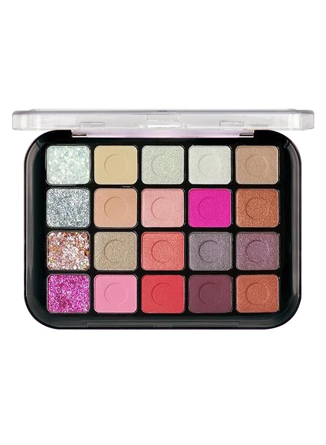 Touch Factor 20 Colours Eyeshadow Palette Multicolour  - Image 2