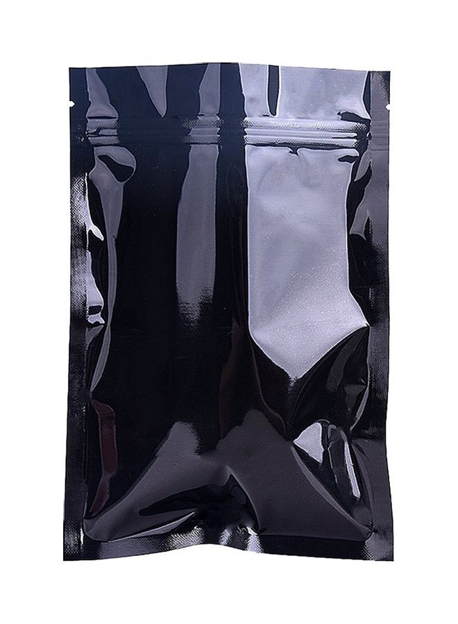 100-Piece Aluminum Foil Bag Black 0.6x0.8x12cm - Image 4