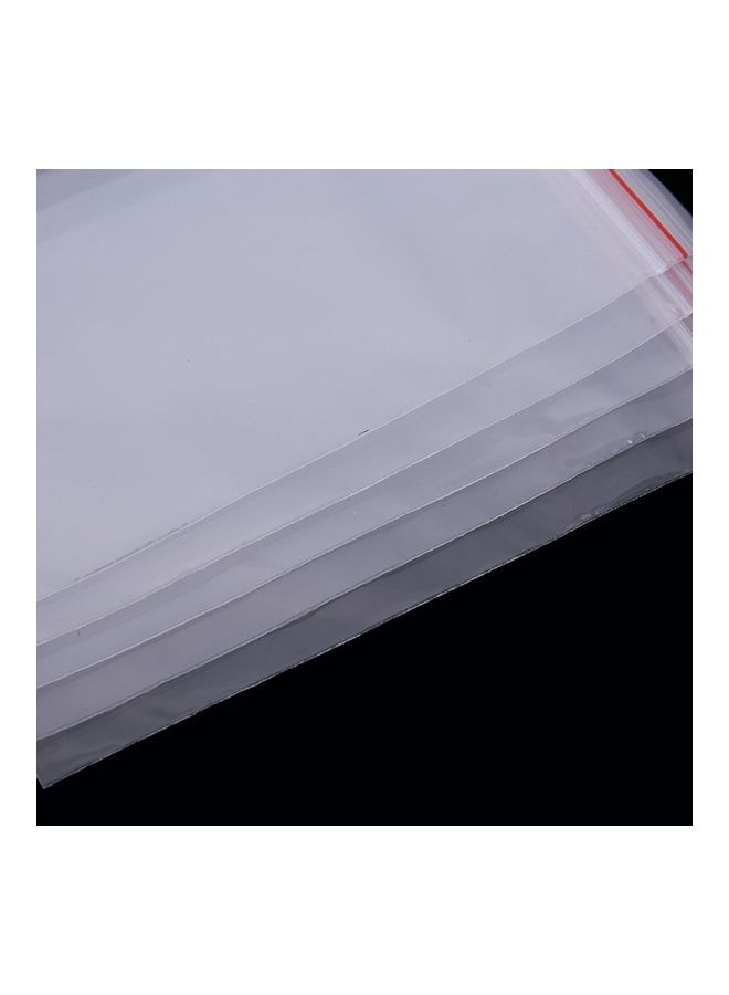 100-Piece Plastic Food Packaging Bag Transparent 17x24x5cm - Image 4