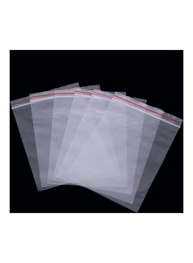 100-Piece Plastic Food Packaging Bag Transparent 17x24x5cm - Image 5