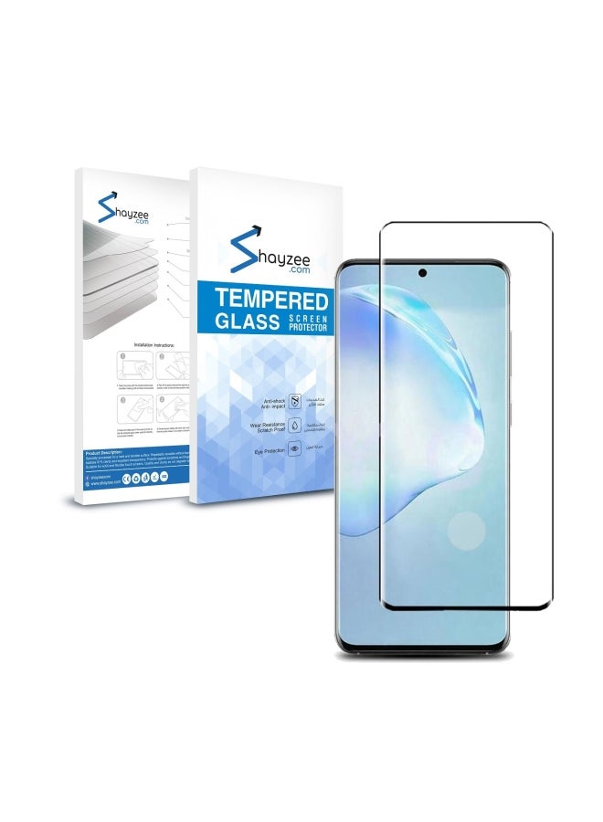 shAyzee Tempered Glass Screen Protector For Samsung Galaxy S20 Ultra Clear/Black - Image 3