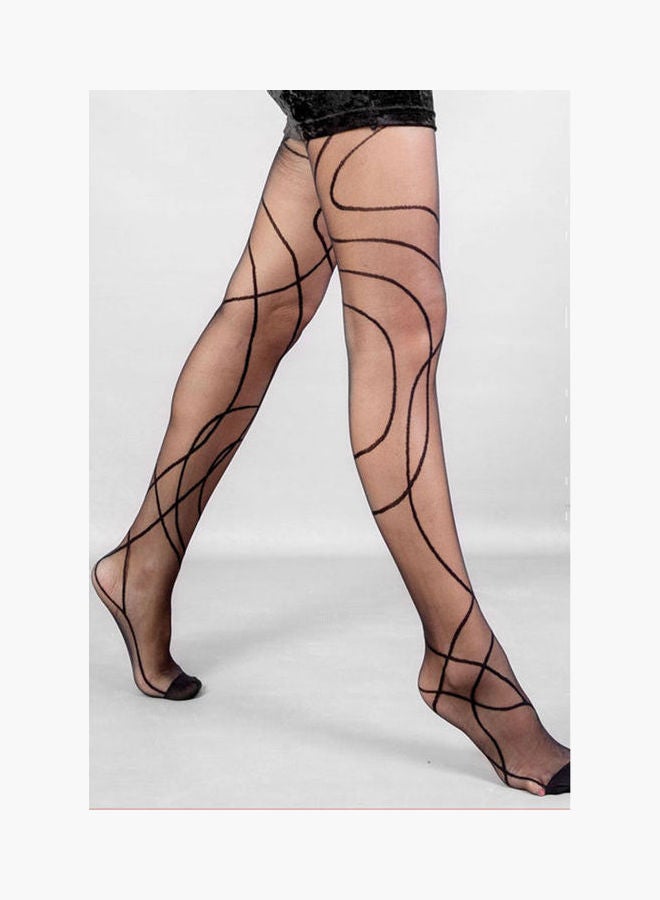 Carina Panty Hose Curvy Black