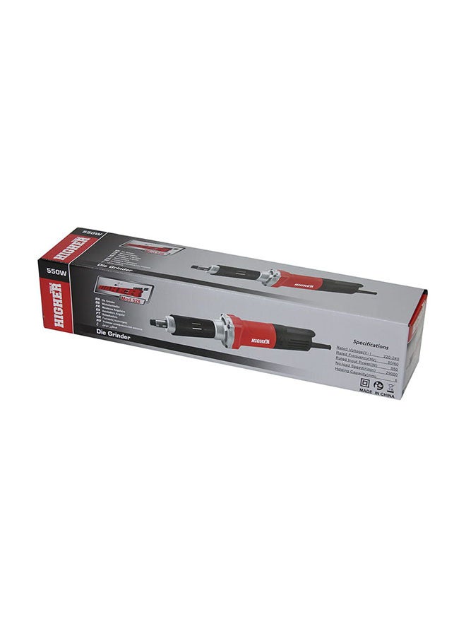 HighEr Straight Die Grinder 500W Red/Black 10x9x44cm  - Image 3
