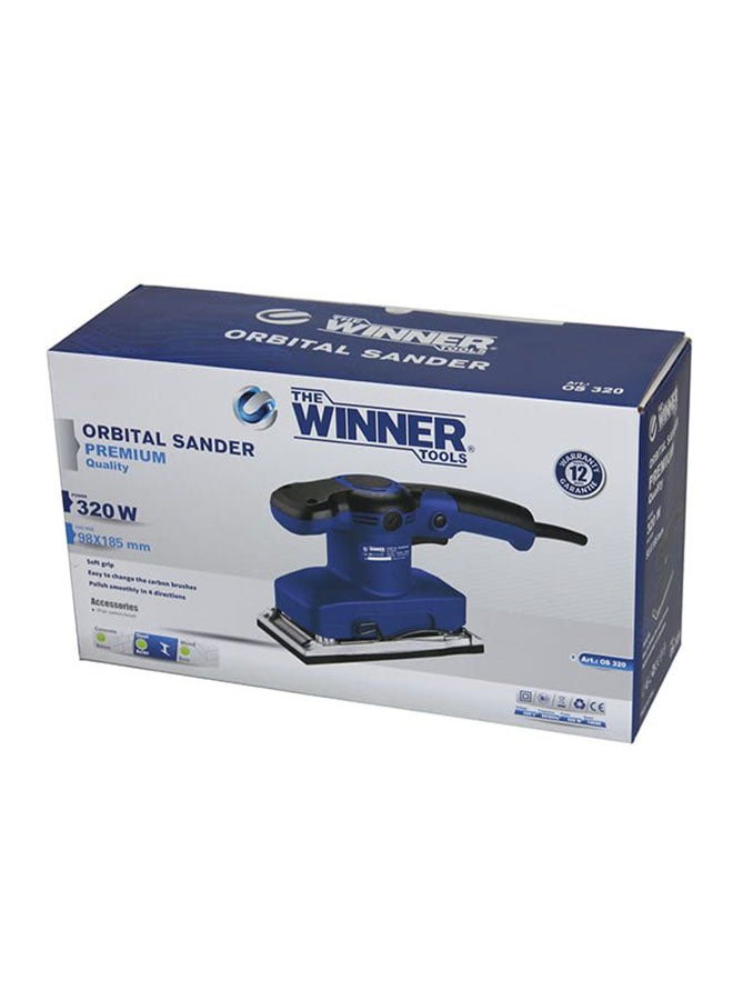 Winner Orbital Sander 320W Blue/Black 10x16x28cm - Image 3