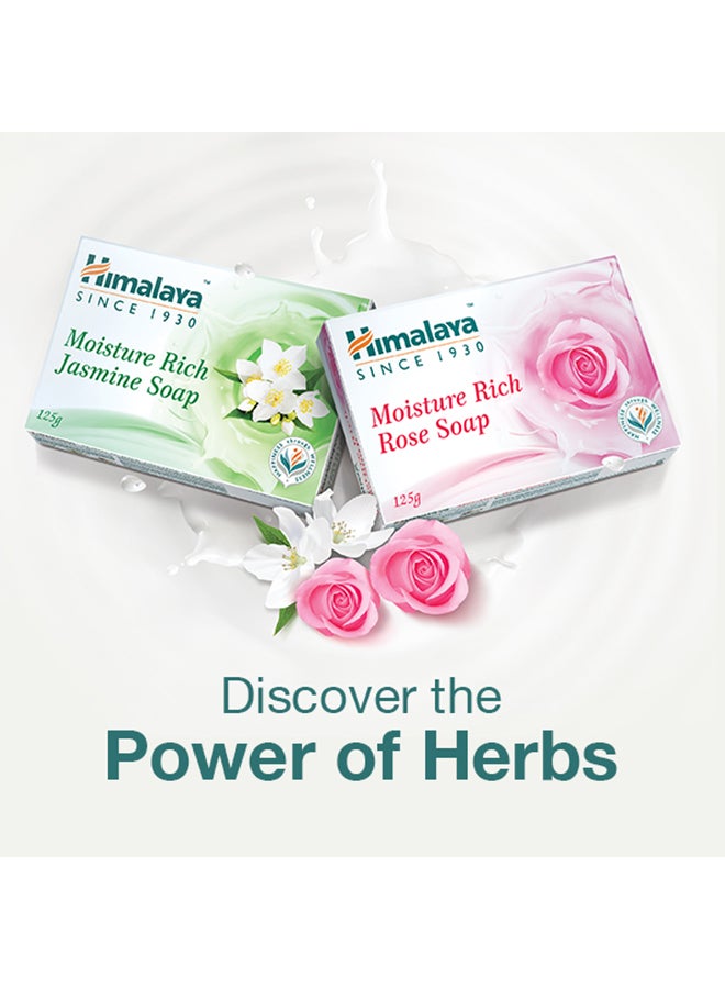Himalaya - Moisture Rich Rose Soap 6x125grams - Image 1