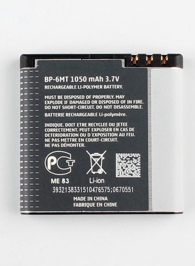 نوكيا - بطارية هاتف محمول طراز BP-6MT 1050.0 mAh أبيض/ أسود - Image 1