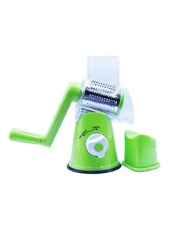 Vegetable Chopper with Handle Green 13 x 13 x 13cm