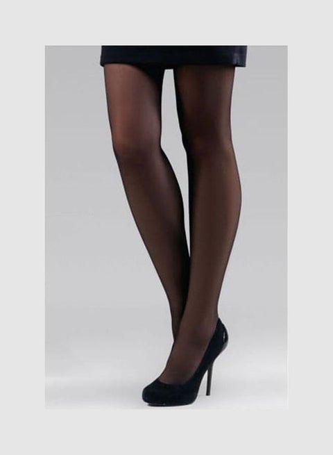 جوارب طويلة مطاطية قطعة واحدة أسود