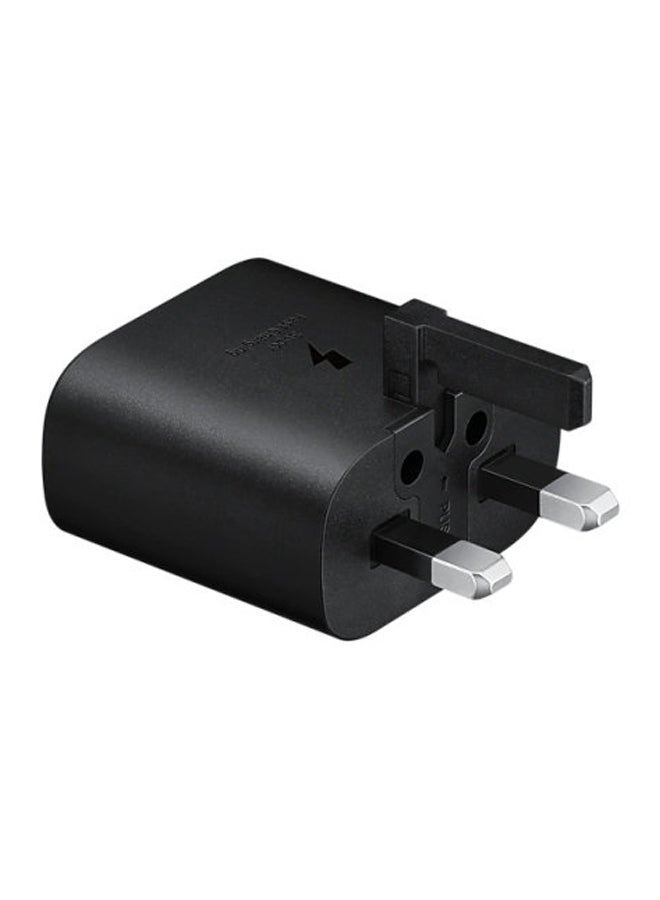 25W Travel Adapter (Super Fast Charging without USB Cable) Black 