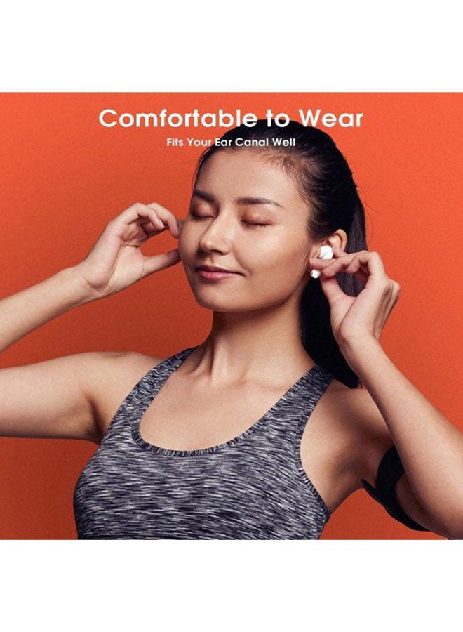 Lenovo - XT90 Bluetooth Wireless In-Ear Earbuds With Charging Case White - Image 1