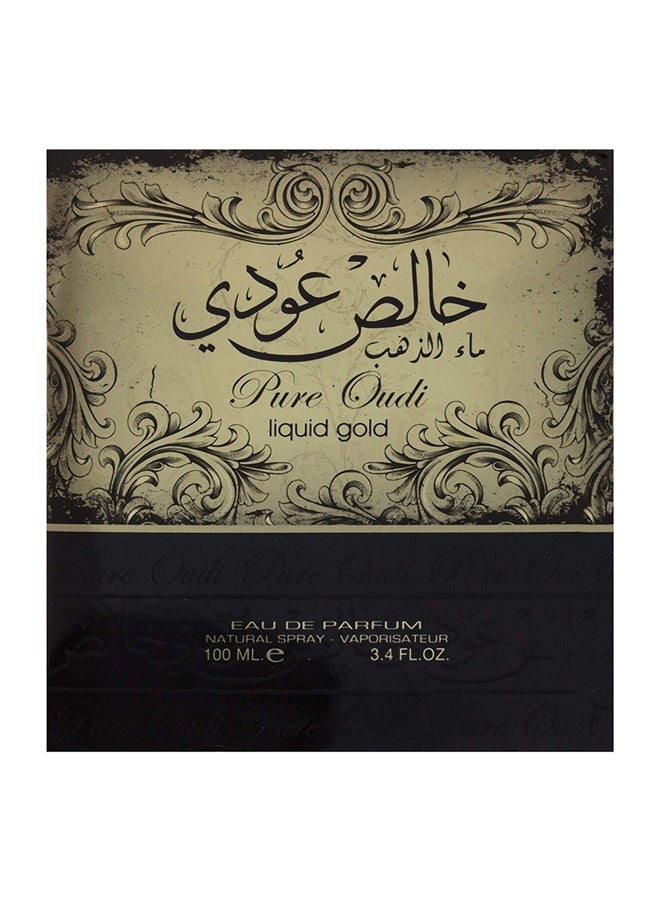 Lattafa - Pure Oudi Liquid Gold EDP 100ml - Image 1