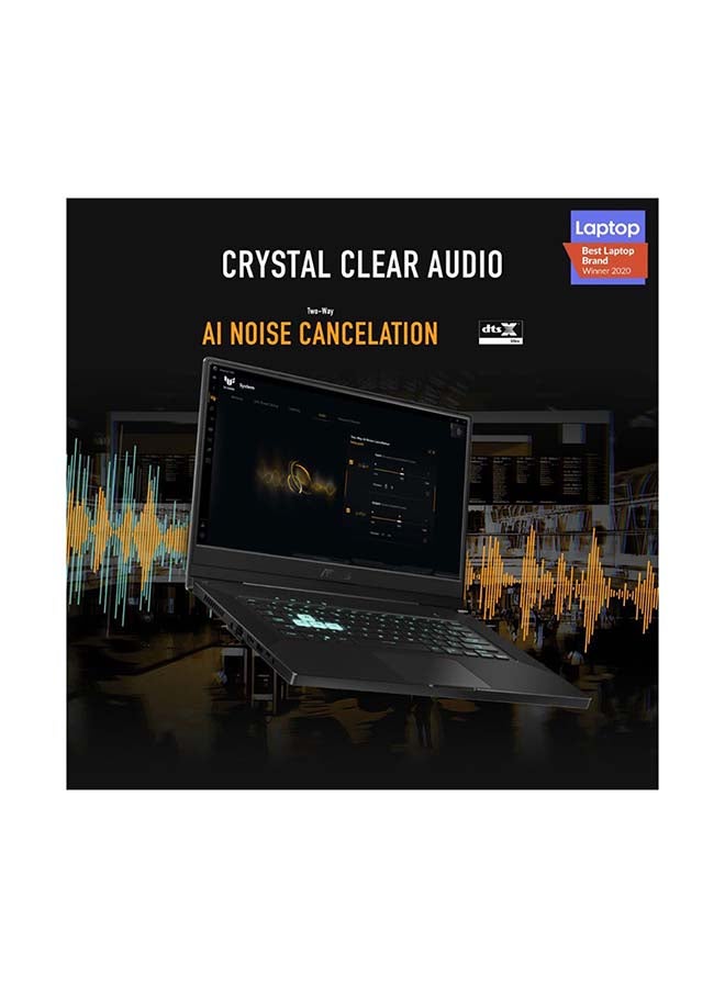 TUF DASH F15 FX516P Gaming Laptop With 15.6-Inch Full HD Display, Core i7-11370H Processer/16GB RAM/1TB SSD/8GB Nvidia GeForce RTX 3070 Graphics/Windows 10 /International Version English Eclipse Grey