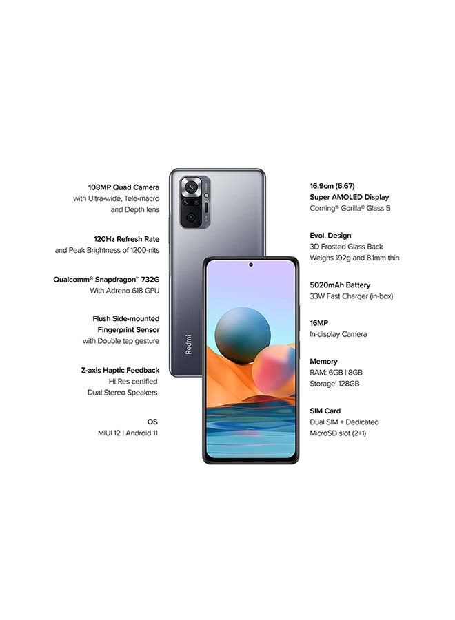 Xiaomi - Redmi Note 10 Pro Max Dual Sim Dark Night 8GB RAM 128GB 4G LTE - Image 1