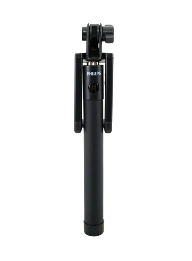 Philips - Mini Wired Shutter Control Selfie Stick Black - Image 1
