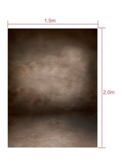 أندوير ستارة خلفية للتصوير بطبعات مُبقعة ذات تصميم عتيق بني/ أسود  - Image 4