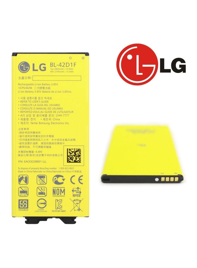 إل جي - بطارية بديلة لهاتف إل جي H850 Bl-42D1F 2800.0 mAh أصفر - Image 1