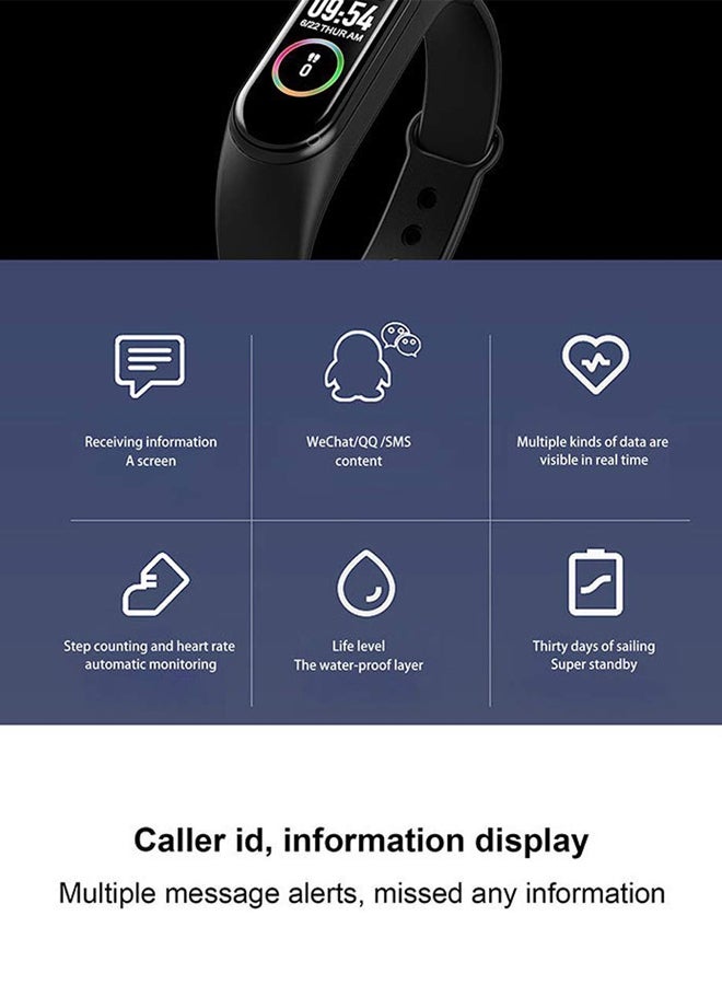 MARGOUN - M4 Smart Activity Tracker Black - Image 1