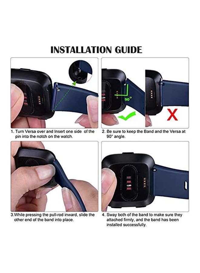 MARGOUN Henlein Series Replacement Band For Fitbit Versa/Versa 2 Blue - Image 3