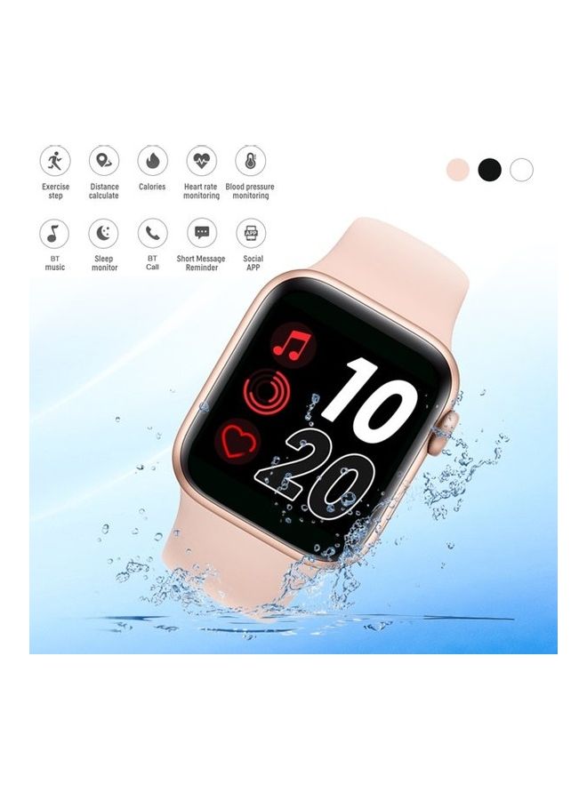 Eworld - T500 Series 5 Fitness Tracker Smart Watch With Replaceable Strap Pink/Rose Gold - Image 1
