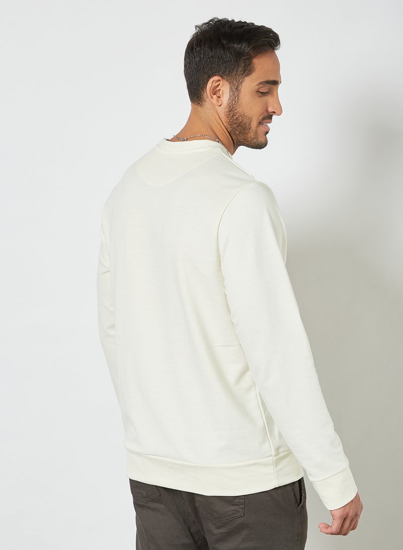 STATE 8 Mars Printed Sweatshirt Beige  - Image 2