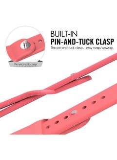 MARGOUN Apple Watch Band 38mm/40mm/41mm Silicone Sport Watch Strap Peach  - Image 5