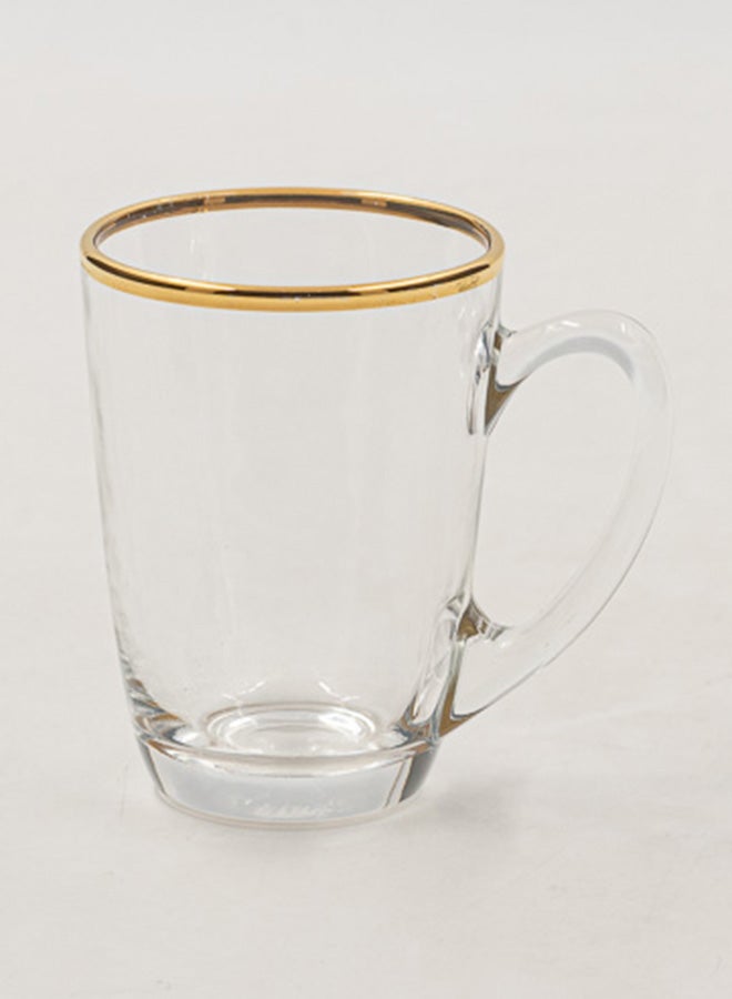 لومينارك طقم أكواب شاي من 6 قطع شفاف/ ذهبي 100ملليلتر - Image 2