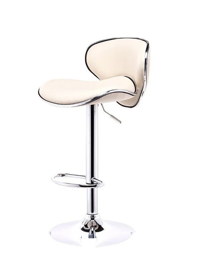 Generic Kitchen Bar Chair Beige/Silver 49x49x70cm  - Image 1