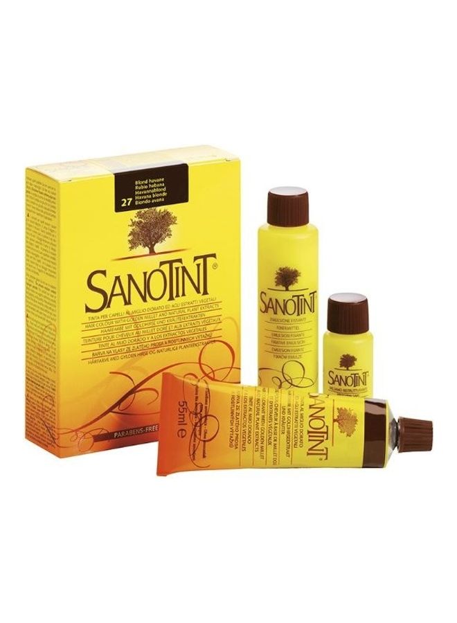 Sanotint Classic Italian Natural Permanent Hair Dye 27 Havana Blonde 125ml  - Image 1