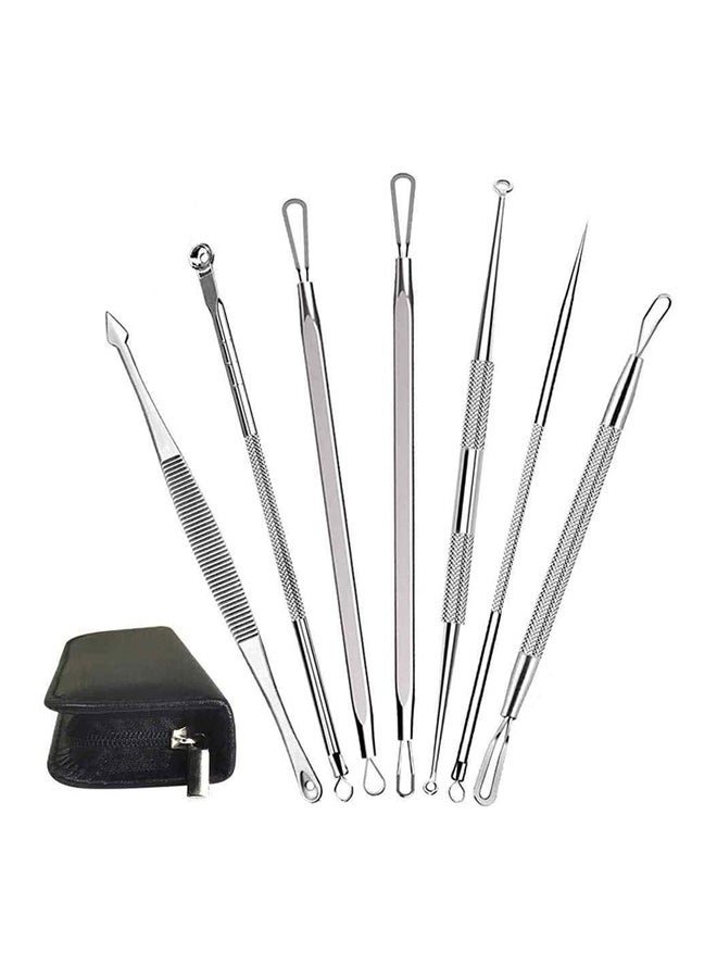 Beauenty 7-Piece Professional Blackhead And Blemish Remover Kit Silver  - Image 1