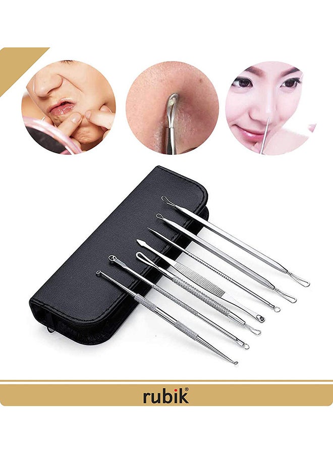 Beauenty 7-Piece Professional Blackhead And Blemish Remover Kit Silver  - Image 4